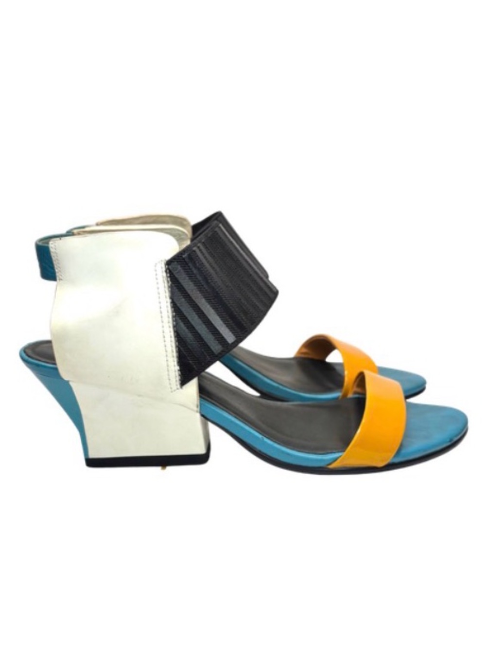 United Nude Colorblock Leather Heeled Sandals | 38 - Picture 2 of 10
